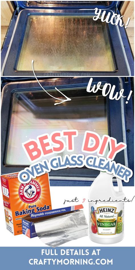 How To Clean A Self Cleaning Oven Tips, Cleaning Between Oven Glass Doors, How To Clean Stove Glass Door, Non Toxic Oven Cleaning, Diy Oven Cleaner For Self Cleaning Oven, How To Clean The Glass Inside Your Oven Door, Home Oven Cleaner, How To Clean Inside Oven Door Window, Clean Oven Glass Door With Aluminum Foil