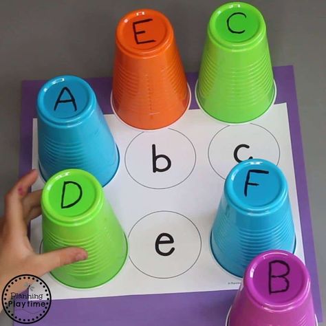 Lowercase A Activities For Preschool, Activities For Kg1 English, Daycare Free Printables, Activities Related To Alphabets, Easy Phonics Activities, Alphabet Matching Game, Teaching Alphabet, Free Alphabet Printables, Disiplin Anak