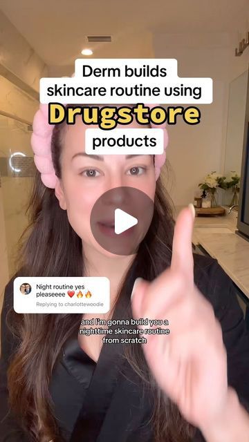 Lindsey Zubritsky, MD, FAAD on Instagram: "Nighttime skincare routine, using only affordable drugstore skincare!  This routine is easy, effective, and accessible. 🫡   All products linked in my bio under the @shopmy tab (click the POSTS section to find the products!)  Does your nighttime skincare routine look similar? Lemme know below ⬇️" Nighttime Face Routine Skincare, Easy Night Skin Care Routine, The Ordinary Night Routine, Simple Clean Skincare Routine, Over 30 Skin Care Routine, Acne Free Skin Routine, Night Time Face Routine Skin Care, Night Face Routine Skin Care, Nighttime Face Routine