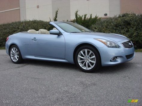 2011 G 37 Convertible - Pacific Sky Blue / Wheat photo #2 Sky Blue Car, Hozier Songs, Lexus Convertible, G37 Convertible, Blue Convertible, Blue Cars, Silver Car, Infiniti G37, Blue Car