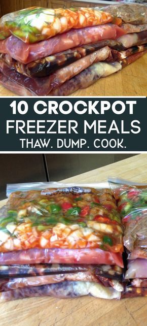 Crockpot freezer meals are a must for busy weeknights. 10 of our family favorite crockpot recipes. Make ahead freezer meals for the crockpot are not only save time but money! Freezer Meals Crockpot, Frozen Crockpot Meals, Favorite Crockpot Recipes, Crockpot Meal Prep, Crockpot Freezer Meals, Meals Crockpot, Summer Crockpot Recipes, Freezer Dinners, Slow Cooker Freezer Meals