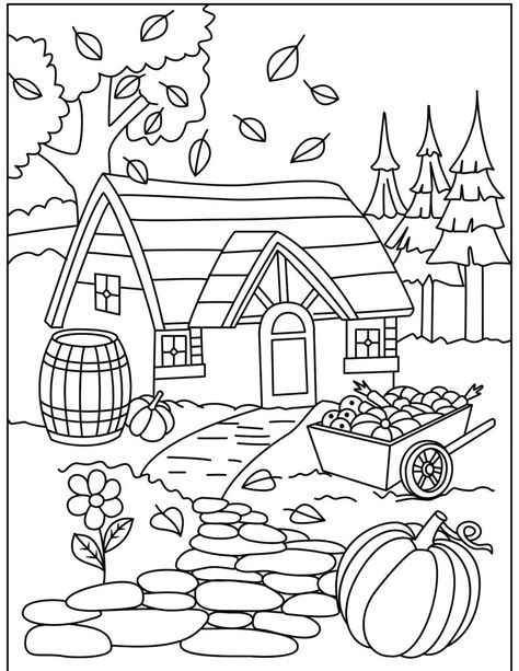 Coloring Pages For 3rd Grade, Drawing For Kids To Color, Cute Pictures For Coloring, Cute Color By Number, Cute Fall Coloring Pages Free Printable, Fall Coloring Pages Aesthetic, Bobby Goods Coloring Page Printable Fall, Coloring Pages Adults Printable, Coloring Pages Cottagecore