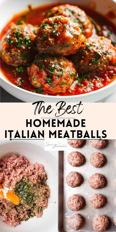 Enjoy Classic Italian Meatballs in a homemade tomato sauce for an easy dinner. Made with affordable Aldi ingredients, this one-pot recipe pairs perfectly with pasta. Ideal for busy nights, it's simple to make ahead and freeze for later. Meatballs Homemade, Keto Pescatarian, Recipe Meatballs, Classic Italian Meatballs, Easy Italian Meatballs, Homemade Italian Meatballs, Keto Fish, Grape Jelly Meatballs, Italian Meatballs Recipe