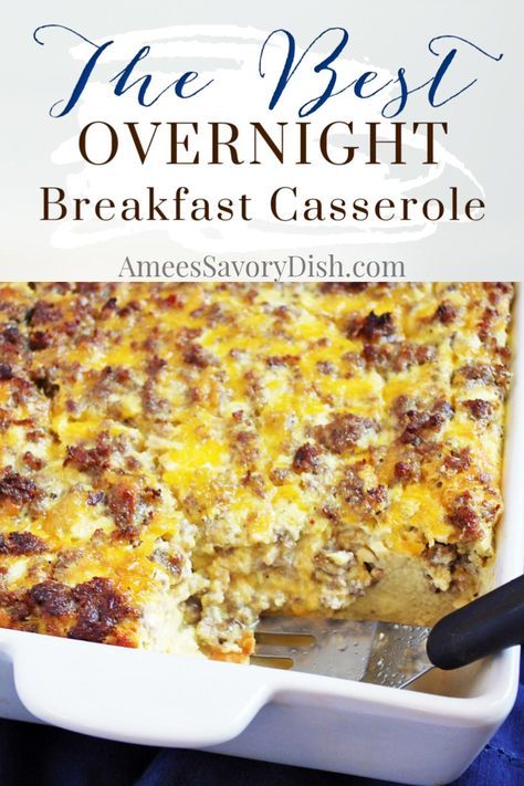 Best Overnight Breakfast Casserole, Breakfast Casserole With Country Gravy, Sausage Egg Breakfast Casserole, Breakfast Casserole With Bread, Breakfast Potato Casserole, Delicious Breakfast Casserole, Menu Sarapan Sehat, Breakfast Egg Casserole, Country Gravy