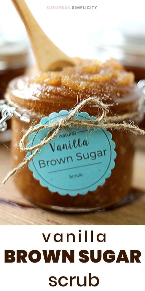 Brown Sugar Scrub Recipe, Sugar Wax Recipe Diy, Vanilla Brown Sugar Scrub, Body Scrub Homemade Recipes, Sugar Wax Recipe, Diy Body Scrub Recipes, Diy Sugar Scrub Recipe, Brown Sugar Scrub, Silky Smooth Skin