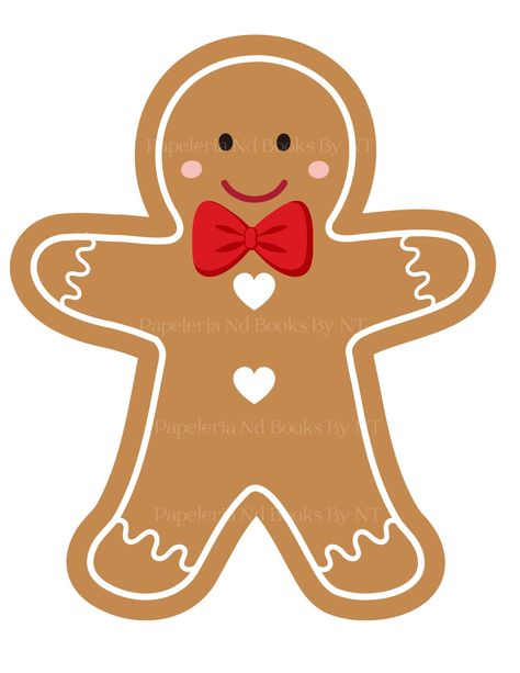 Gingerbread Man Holding Candy Cane, Ginger Bread Design, Ginger Bread Ideas, Gingerbread Man Outline, Gingerbread Men Crafts, Gingerbread Cartoon, Gingerbread Man Illustration, Gingerbread Man Cartoon, Gingerbread Man Designs