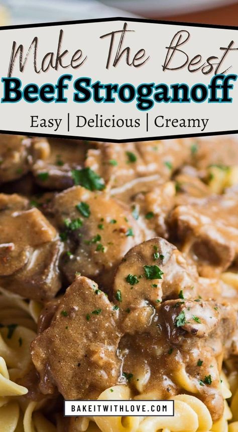 How to make the best beef stroganoff you've ever cooked with all of my tips in this complete guide. The Best Beef Stroganoff, Homemade Stroganoff, Stroganoff Recipe Easy, Ground Beef Stroganoff Recipe, Recipe For Beef Stroganoff, Hamburger Stroganoff Recipe, Homemade Beef Stroganoff, Best Beef Stroganoff, Hamburger Stroganoff