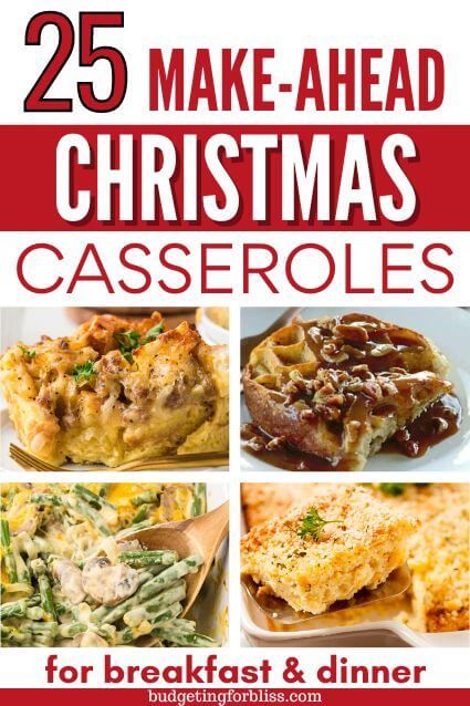 Take the stress out of the holidays with these 25 make-ahead Christmas casserole recipes. These crowd-pleasing casseroles are perfect for feeding a crowd or to enjoy for a cozy family breakfast or dinner. You will love these easy Christmas casseroles, breakfast casseroles for Christmas morning and Christmas dinner casserole recipes. Work Christmas Breakfast Ideas, 28 Christmas Breakfast Casseroles, Christmas Morning Breakfast Bake, Breakfast Casserole For Christmas, Make Ahead Breakfast Casserole Christmas, Christmas Time Dinner Ideas, Make Ahead Christmas Breakfast Casserole, Make Ahead Recipes For A Crowd, Christmas Dinner Ideas Make Ahead