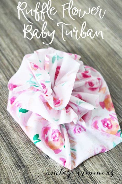 Baby Turban Tutorial, Knotted Headband Tutorial, Turban Diy, Turban Headband Tutorial, Baby Headband Tutorial, Craft Ideas For Beginners, Make Baby Headbands, Baby Turban Headband, Create Kids Couture