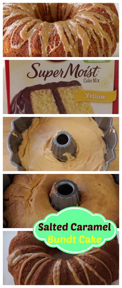 Mocha Bundt Cake, Caramel Bundt Cake, Olive Oil Bundt Cake, Salted Caramel Glaze, Bundt Cake Mix, New Desserts, Caramel Cream Cheese Frosting, Bunt Cake Recipe, Salted Caramel Recipes