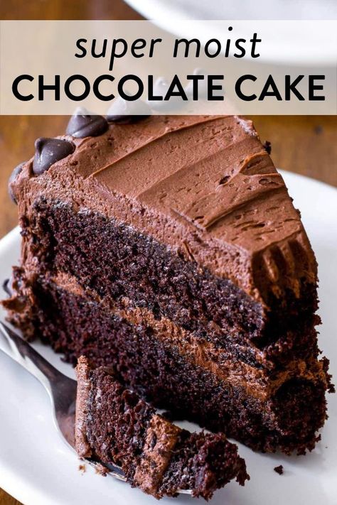 Super Moist Chocolate Cake, Apple Coffee, Triple Chocolate Cake, Chocolate Cake Recipe Moist, Amazing Chocolate Cake Recipe, Chocolate Cake Recipe Easy, Homemade Chocolate Cake, Chocolate Layer Cake, Cake Recipes From Scratch