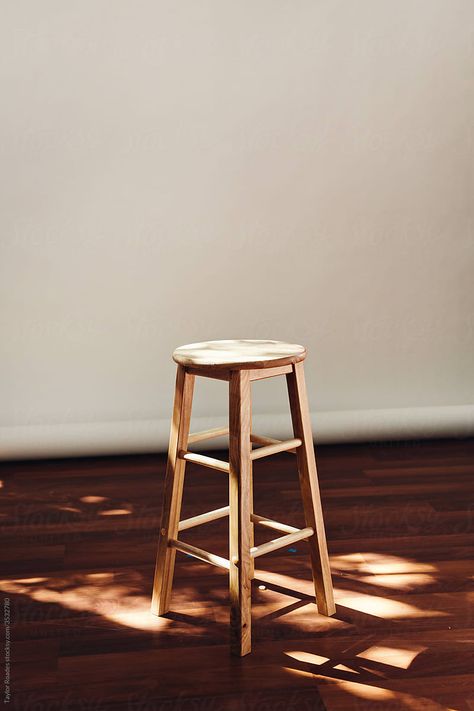 Stool In Photo Studio by Taylor Roades Photo Studio Design, Photography Studio Decor, Chair Photography, Diy Photography Props, Self Adhesive Wall Tiles, Art Nouveau Furniture, Studio Chairs, Adjustable Chairs, Dappled Light