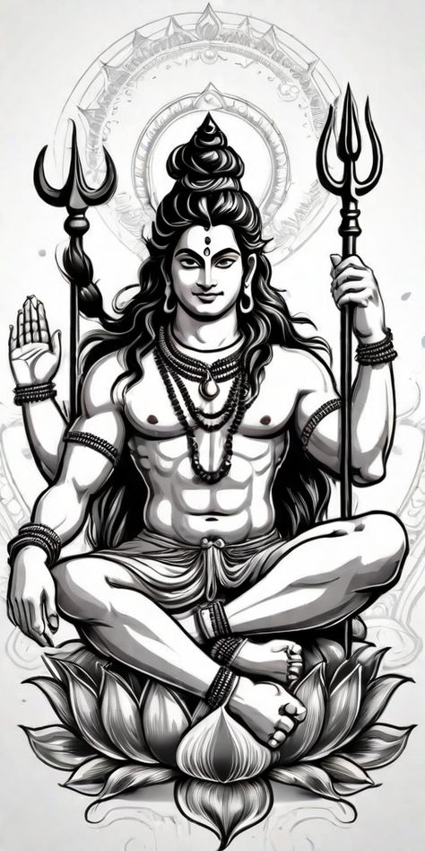 4k Wallpaper For Iphone, Mahadev Tattoo, Lord Shiva Sketch, Shiva Sketch, Ganesha Drawing, Buddhist Art Drawing, Buddha Art Drawing, Carpet Outfits, Shiva Tattoo Design