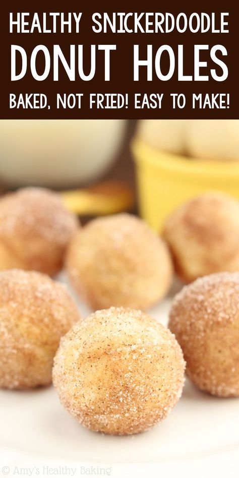 Healthy Snickerdoodle Donut Holes – they taste just like the cookies! Baked, NOT fried & so easy to make! ♡ healthy homemade baked donut holes recipe with gluten-free option. easy cinnamon sugar donut holes. how to make donut holes no yeast. Cake Pop Maker Ideas, Donut Hole Recipe Baked, Babycakes Recipes, Babycakes Cake Pop Maker, Homemade Baked Donuts, Cinnamon Sugar Donut Holes, Double Recipe, Snicker Doodle, Cake Pops Recipe