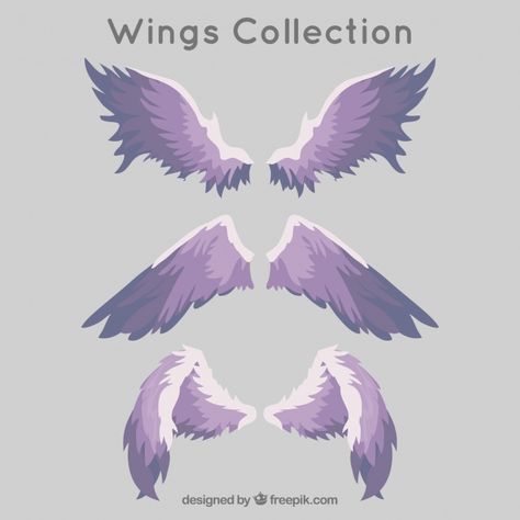 More than a million free vectors, PSD, photos and free icons. Exclusive freebies and all graphic resources that you need for your projects Oc With Wings Drawing, Wings Pose Reference Drawing, Large Wings Drawing, Wing Digital Art, How To Color Wings Digital, Wing Design Art, Angle Wing Drawing Reference, Wings How To Draw, Wings Reference Drawing Angel