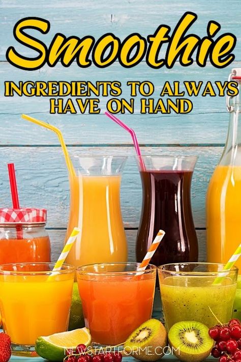 Use the best smoothie ingredients to make many different types of smoothies all of which taste great and keep you healthy. Different Types Of Smoothies, Types Of Smoothies, Fiber Fruits, Best Smoothie, Organic Fruits And Vegetables, Cooked Carrots, Healthy Teas, Healthy Shakes, Good Smoothies