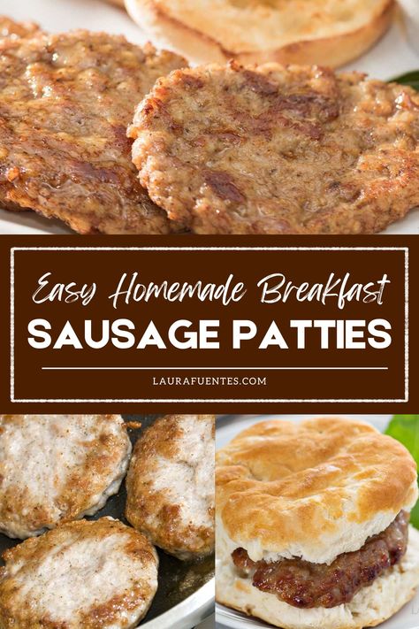 breakfast sausage patties Breakfast Patties, Homemade Breakfast Sausage Recipe, Homemade Turkey Sausage, Breakfast Sausage Patties, Turkey Sausage Recipes, Ground Beef Breakfast, Homemade Breakfast Sausage, Turkey Breakfast Sausage, Breakfast Sausage Recipes