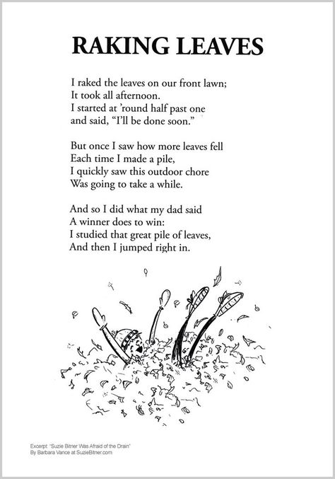 Poems About Fall, Children Poems, Fall Poems, Shared Reading Poems, Silverstein Poems, Shel Silverstein Poems, Worksheets For Adults, School Poetry, Beware Of The Dog