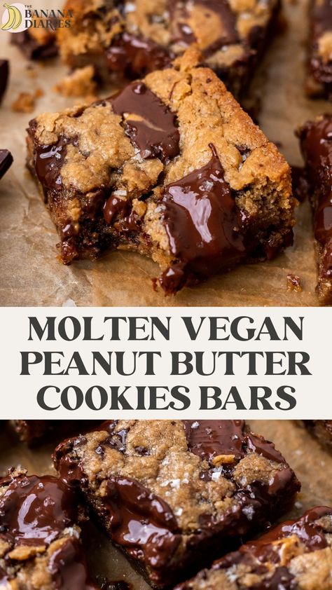 Vegan Peanut Butter Chocolate Chip, Best Vegan Baking Recipes, Vegan Peanut Butter Blondies, Vegan Magic Cookie Bars, Plant Based Chocolate Chip Cookies, Vegan Gf Dessert Recipes, Vegan And Gluten Free Dessert Recipes, Vegan Recipes With Peanut Butter, Vegan Cookie Bars Recipes