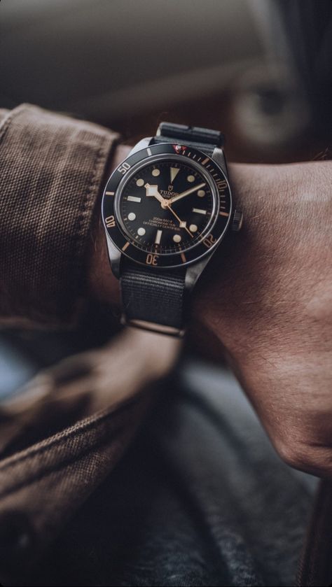 All Black Watches, Watch Photography, Gentleman Watch, Tudor Watches, Tudor Watch, Rolex Tudor, Watch Photo, Wrist Game, Telling Time