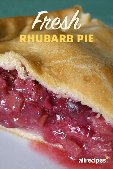 Healthy Rhubarb Recipes, Easy Rhubarb Recipes, Rhubarb Pie Recipe, Rhubarb Dessert, Rhubarb Recipes Pie, Fresh Rhubarb, Rhubarb Desserts, Heart Recipes, Rhubarb Pie