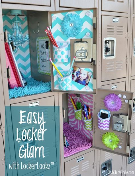 glamorous locker ideas Locker Organization Diy, Cute Locker Ideas, Locker Decorations Diy, School Locker Organization, Locker Wallpaper, School Locker Decorations, Middle School Lockers, Small Lockers, Escuela Diy