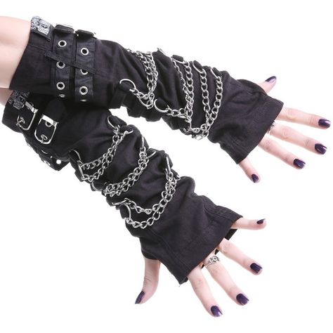 Gloves with Chains ($9.68) ❤ liked on Polyvore featuring accessories, gloves, steampunk gloves, gothic gloves, punk gloves, chain gloves and goth gloves Gloves Steampunk, Emo Mode, Punk Gloves, Goth Gloves, Gothic Gloves, Steampunk Gloves, Punk Accessories, Emo Outfits, Rock Punk