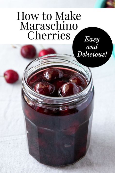 Maraschino Cherries Recipes, Marachino Cherries, Fancy Ice Cream, Unbound Wellness, Cherry Ice Cream, Tart Cherry Juice, Maraschino Cherries, Ice Cream Dishes, Homemade Condiments