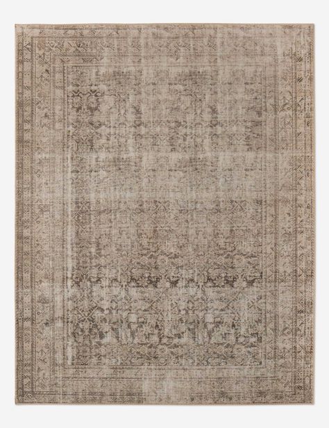 Lonna Rug Old World Chic Decor, Neutral Wool Rugs Living Room, Dark Living Room Rugs, Neutral Bedroom Rugs Under Bed, Organic Modern Living Room Rug, Earth Tone Rug, Guest Bedroom Rug, 9x12 Rug Living Rooms, Modern Ranch Interior