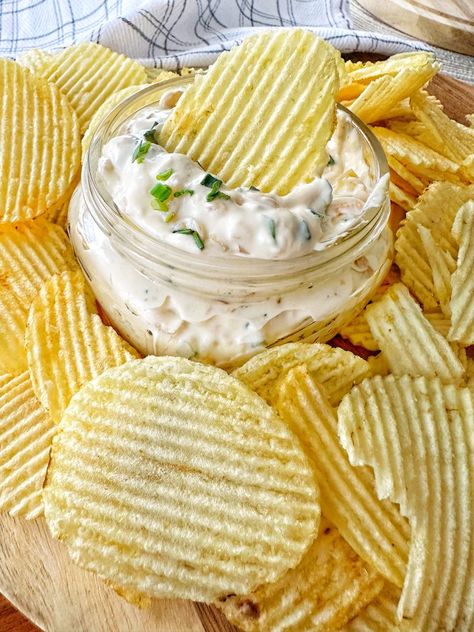 Tipsy Housewife Dorito Chip Dip, Really Really Great Onion Dip, Tipsy Housewife Onion Dip, Sips And Dips Party Ideas, Surprise Dip, Savoury Dips, Spreads And Dips, The Tipsy Housewife, Chip Dip Recipes