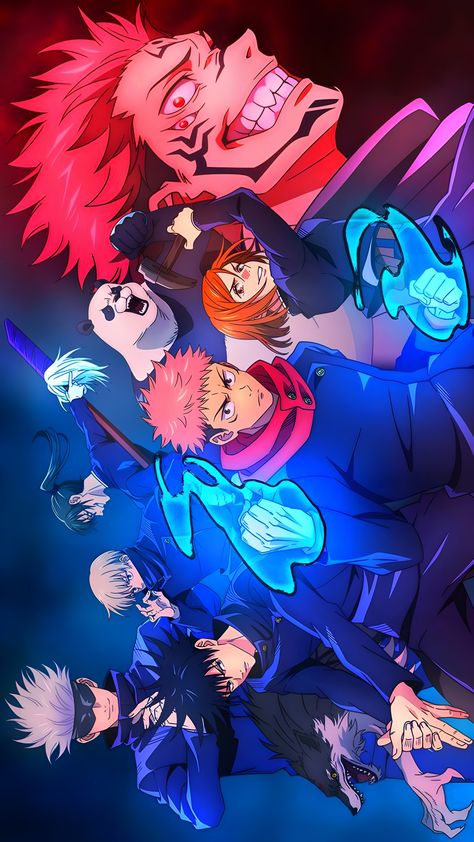 All Characters In Jujutsu Kaisen, All Anime Characters Wallpaper, Jujutsu Kaisen Characters All, Jujutsu Kaisen All Characters Together, Ipad Wallpaper Jujutsu Kaisen, Character Poster Ideas, All Jjk Characters In One Picture, Jjk 0 Wallpaper, Jjk All Characters Together