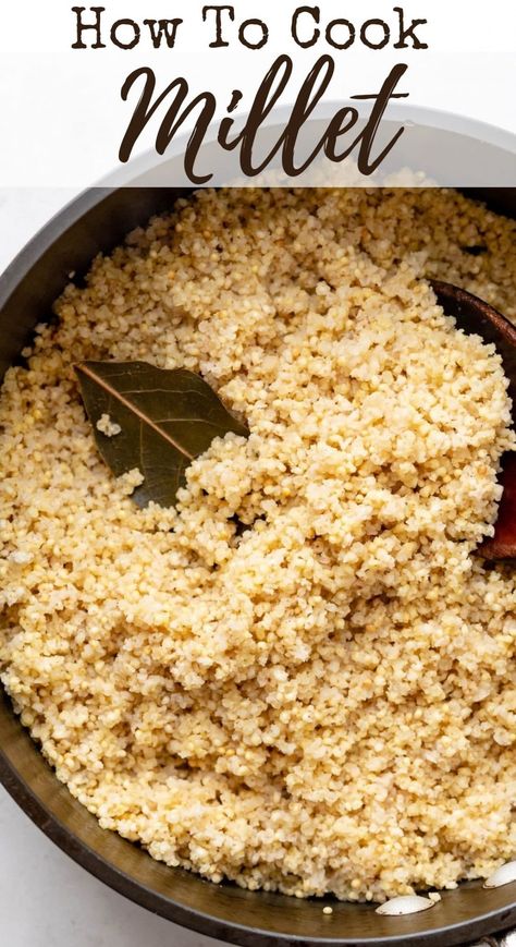 Try hulled millet as a gluten free alternative to other whole grains or instead of rice or quinoa in your favorite recipes. I've got step by step instructions to show you how to cook millet and tips and tricks for seasoning it. This healthy, nutritious ancient grain is nutty and flavorful. Great as a side dish or added to salads or soup. How To Cook Millet, Ancient Grains Recipes, Millet Recipes, Wfpb Recipes, Ancient Grains, Whole Grains, Grain Foods, Cooking Art, Sugar Free Recipes