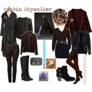 Anakin Skywalker Inspired Cosplay Star Wars Inspired Outfits, Star Wars Disneybound, Polyvore Casual, Star Wars Fashion, Disneyland Outfits, Disney Bound Outfits, Star Wars Costumes, Fandom Outfits, Casual Cosplay