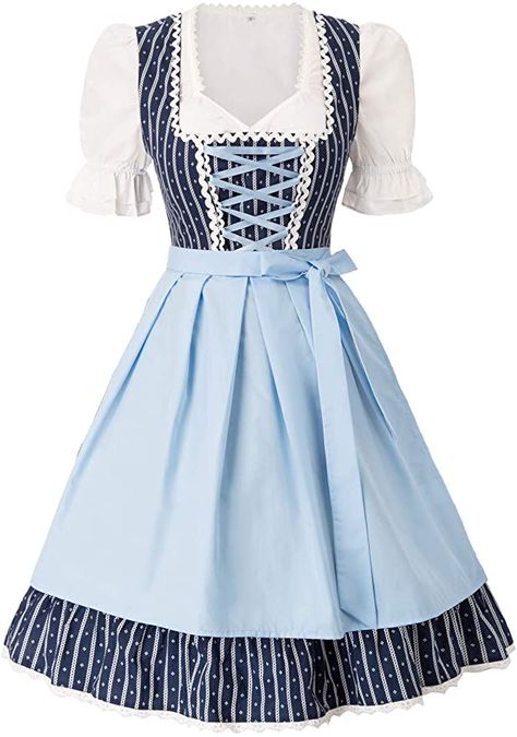 German Outfits Women, German Traditional Clothing, Traditional German Clothing, German Dirndl Dress, German Traditional Dress, Bavarian Costume, Germany Outfits, German Dress Dirndl, Ceremonial Clothing