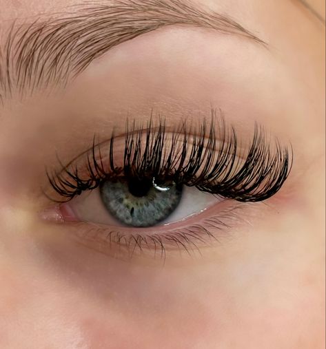 Natural Wet Look Lash Extensions, Hybrid Wet Set Lashes, Hybrid Wet Set, Hybrid Open Eye Lash Extensions, Lashes Extensions Hybrid, Wet Mascara Lash Extensions, Lash Extensions Hooded Eyes, Wet Look Lash Extensions, Cat Eye Hybrid Lash Extensions