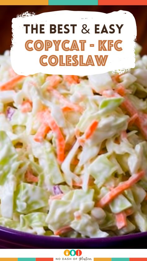 Coleslaw Kfc Copycat Slaw Recipes, Coleslaw For A Crowd Easy Recipes, Kfc Salad Coleslaw, Frozen Coleslaw Recipe, How To Make Coslow Salad, Coleslaw Dressing Kfc, Coleslaw Side Dish, Quick And Easy Coleslaw Recipe, Kfc Copycat Coleslaw