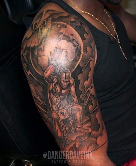 Tattoo Ideas For Men Bicep Shoulder, Half Upper Sleeve Tattoo Men, Black Shoulder Tattoo Men, Upper Arm Tattoo Men Black, Zaya Tattoo, African Tattoo Ideas For Men Forearm, Hood Shoulder Tattoo Men, Men Tattoo Shoulder Ideas, Shoulder Piece Tattoos Men