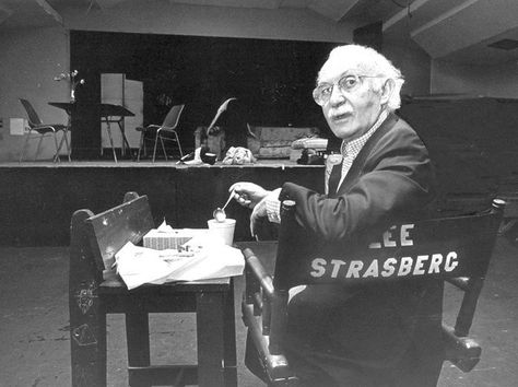 Lee Strasberg, the "father of method acting in America". He revolutionized the art of acting by having a profound influence on performance in American theater and movies. From his base in New York, he trained several generations of theatre and film's most illustrious talents, including Anne Bancroft, Dustin Hoffman, Montgomery Clift, James Dean, Marilyn Monroe, Julie Harris, Paul Newman, Al Pacino, Robert De Niro and director Elia Kazan. Julie Harris, Drama Education, Theatre Education, Lee Strasberg, Acting Lessons, The Godfather Part Ii, Acting School, A Streetcar Named Desire, Montgomery Clift