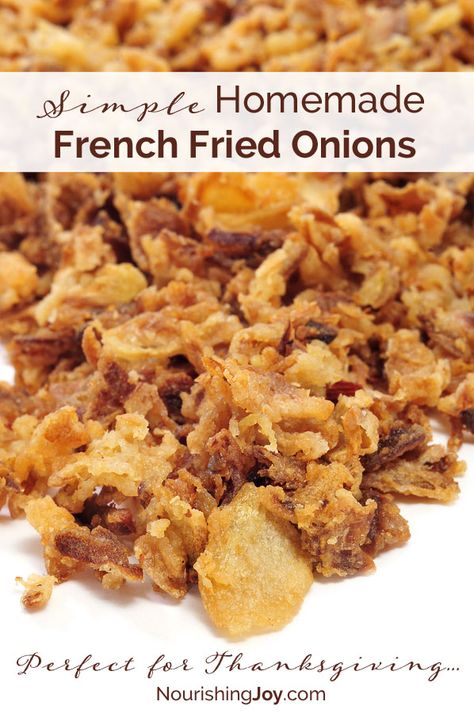 Homemade French Fried Onions, Yum Snacks, Onion Strings, French Fried Onions, Crispy Onions, Homemade Recipe, Green Bean Casserole, Dyi Projects, Onion Recipes