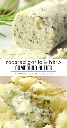 Kimmys Creations, Garlic Compound Butter, Herb Compound Butter, Food Substitutes, Flavored Butter Recipes, Butter Recipes Homemade, Compound Butter Recipe, Herb Butter Recipe, Butter Homemade