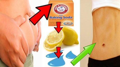 HOW TO LOSE BELLY FAT WITH BAKING SODA Providing various health benefits, and considered one of the most beneficial and versatile ingredients ever, baking soda has many uses.   Most of us use it or eat it every day, in the making of the bread or cakes.  Its also used in the cosmetics industry, and as a natural remedy  Still, very few people know that this ingredient can be used to lose some extra pounds, if you have them of course. The baking soda has been growing in popularity in health forums, Lose Baby Belly, Baking Soda Lemon Juice, Lose Belly Fat Quick, Lose Stomach Fat Fast, Baking Soda Benefits, Baking Soda And Lemon, Homemade Syrup, Lose Lower Belly Fat, Baking Soda Uses