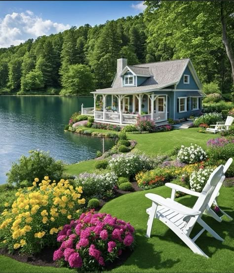 Cute Cottages, Dream Life House, Dream Cottage, Dream House Interior, Dream House Exterior, Dream House Plans, Pretty House, Cottage Homes, Dream Garden