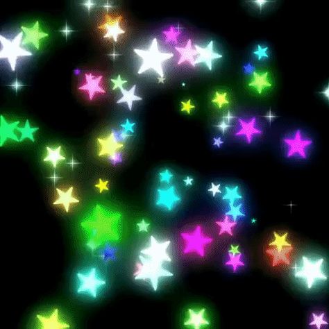 Colorful Stars Gif, Falling Rainbow Stars Gif, Neon Stars Gif, Scenecore Stimboard, Star Gif Background, Rainbow Background Gif, Star Wallpaper Gif, Scene Background Gif, Rainbow Banner Gif