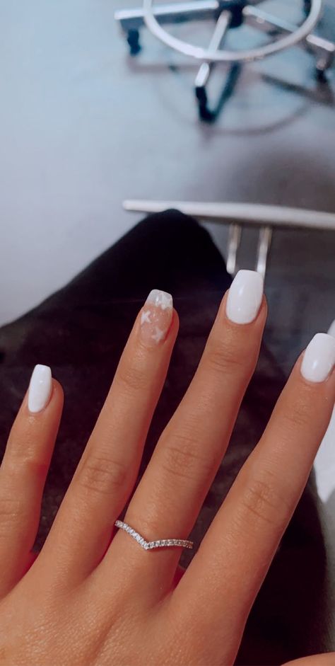 Teen Nails, Western Nails, Country Nails, Simple Gel Nails, White Acrylic Nails, Summery Nails, Casual Nails, Simple Acrylic Nails, Short Square Acrylic Nails