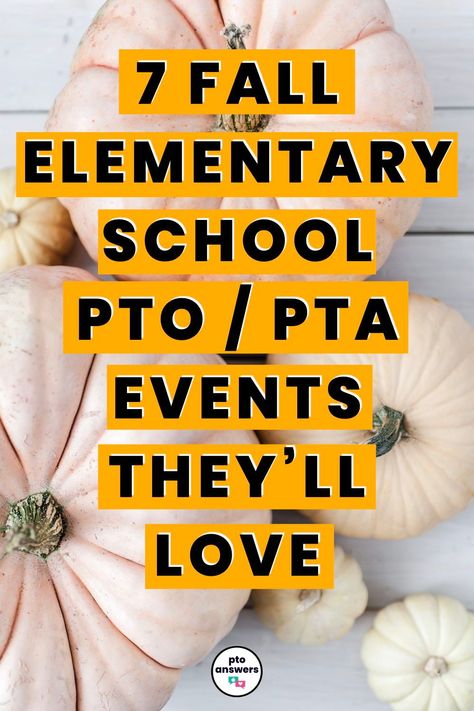 This post has 7 ideas for family fun events that are absolutely perfect for the Fall season that are easy to plan, always draw a big crowd and set up your  PTO, PTA or other school parent group for success for the school year! Great ideas for Family Fun and Programming Chairs. Get these events scheduled on the school calendar now! Fall Pto Events, Pta Give Back Ideas, Pto Ideas For School, Fall School Event Ideas, School Events Elementary, School Pto Fundraising Ideas, Fun Day At School Ideas, Parent Committee Ideas, Pto Involvement Ideas