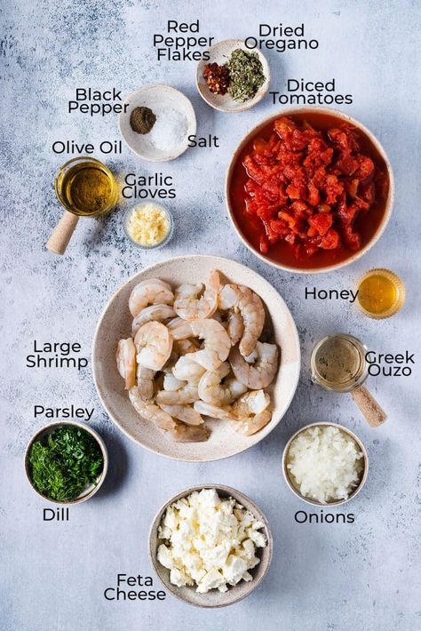 Shrimp Saganaki With Feta, Greek Shrimp Recipes, Saganaki Shrimp, Cheese Saganaki, Shrimp Saganaki Recipe, Recovery Recipes, Shrimp Saganaki, Ingredient Prep, Saganaki Recipe