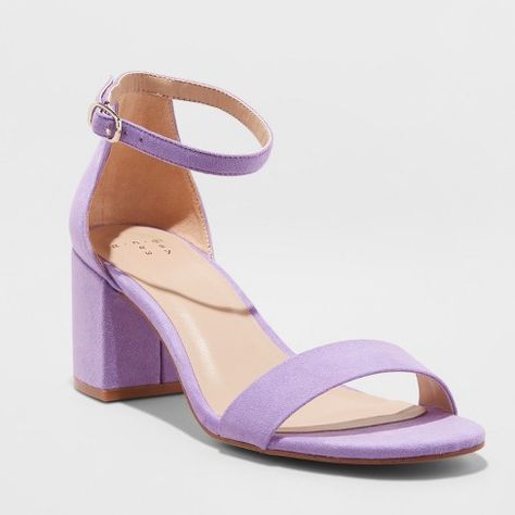 A New Day : Target Lilac Heels, Mint Heels, Lavender Heels, Quinceanera Shoes, Purple Heels, Colorful Heels, Chunky High Heels, Wedding Sandals, Chunky Block Heels