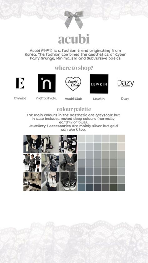 colour palette acubi aesthetic style fashion Acubi Aesthetic, Outfit Korean, Everyday Fashion Outfits, Dark Fashion, Casual Style Outfits, Y2k Style, Aesthetic Outfits, Types Of Fashion Styles, Aesthetic Fashion