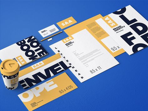 Branding Stationery Mockup Set | Free-Mockup.com Branding Mockups Free, Branding Identity Mockup, Graphic Design Mockup, Identity Branding, Stationery Mockup, Print Mockup, Branding Mockups, Printing Business, Premium Wordpress Themes