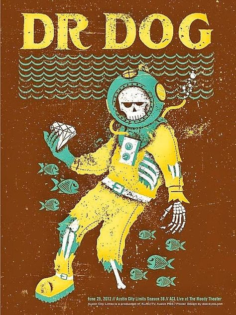 https://flic.kr/p/28Hr3S8 | Poster art for Dr. Dog Dr Dog, Gig Posters Design, Omg Posters, Poster Rock, Dog Skull, Concert Poster Art, Concert Poster Design, Rock Band Posters, Punk Poster